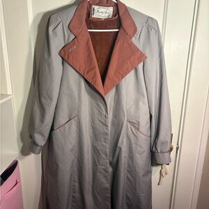 Gray and Rust Women's Coat